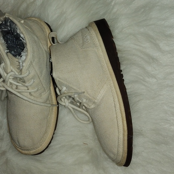 Ugg Cream Ankle Boots Nuemel Natural - Picture 3 of 5